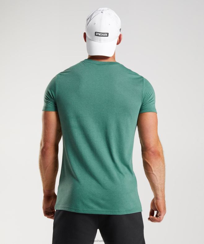Gymshark t-shirt héritage vert hoya Hommes 6HF28697