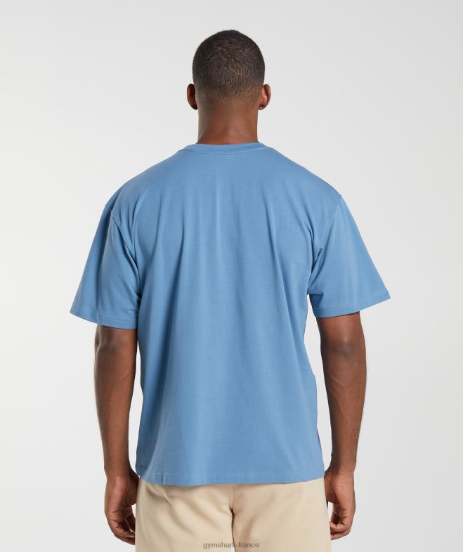 Gymshark t-shirt oversize essentiel Un jean bleu Hommes 6HF28651
