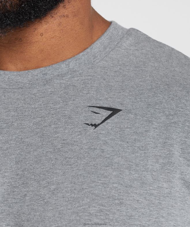 Gymshark t-shirt oversize essentiel marne de charbon de bois Hommes 6HF28603