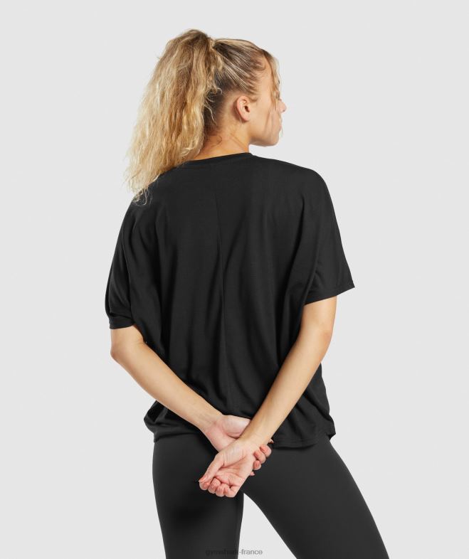 Gymshark t-shirt super doux noir femmes 6HF28418