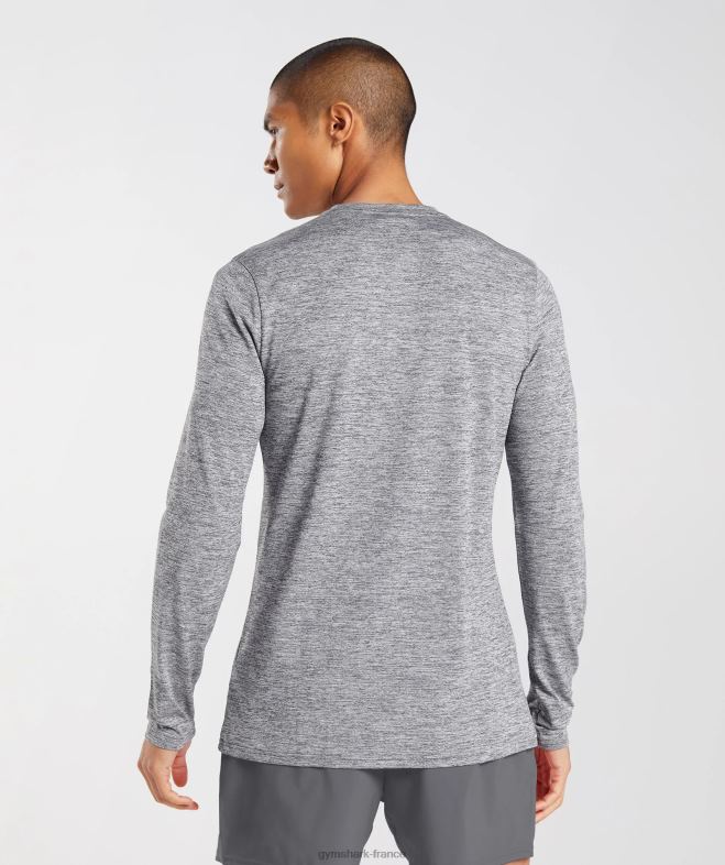 Gymshark t-shirt à manches longues gris silhouette/gris clair chiné Hommes 6HF28605