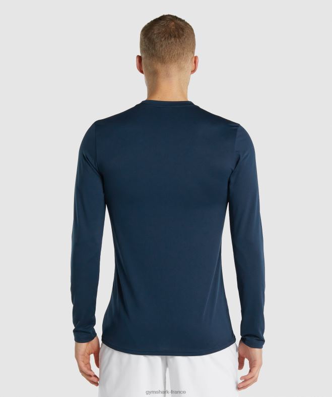 Gymshark t-shirt à manches longues marine Hommes 6HF28598