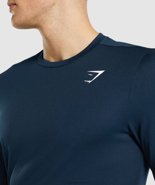 Gymshark t-shirt à manches longues marine Hommes 6HF28598