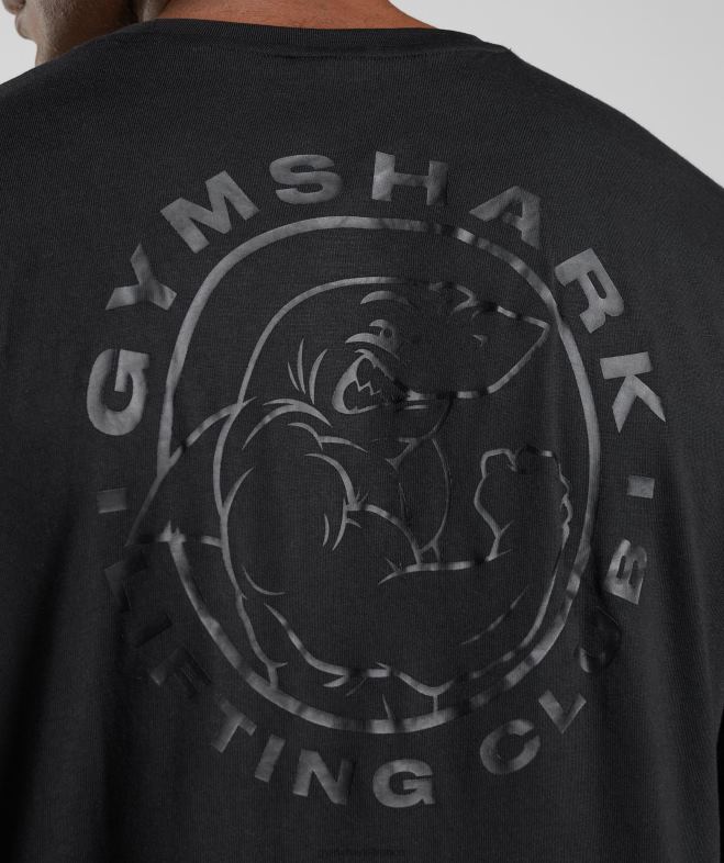 Gymshark t-shirt à manches longues noir Hommes 6HF28600