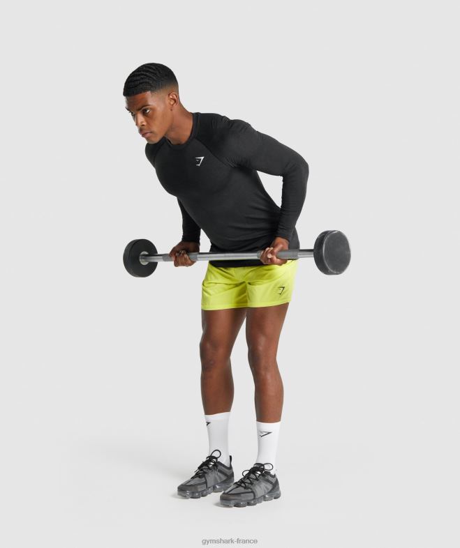 Gymshark t-shirt à manches longues sans couture Vital Light marne noire Hommes 6HF28746