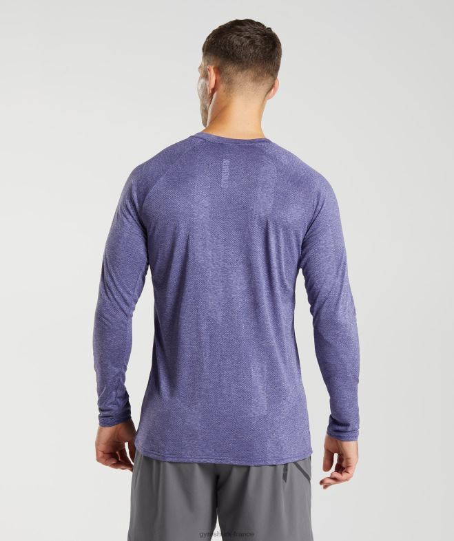 Gymshark t-shirt à manches longues violet neptune/violet velours Hommes 6HF28707