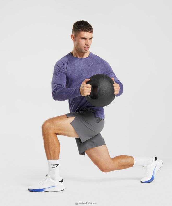 Gymshark t-shirt à manches longues violet neptune/violet velours Hommes 6HF28707