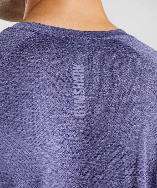 Gymshark t-shirt à manches longues violet neptune/violet velours Hommes 6HF28707