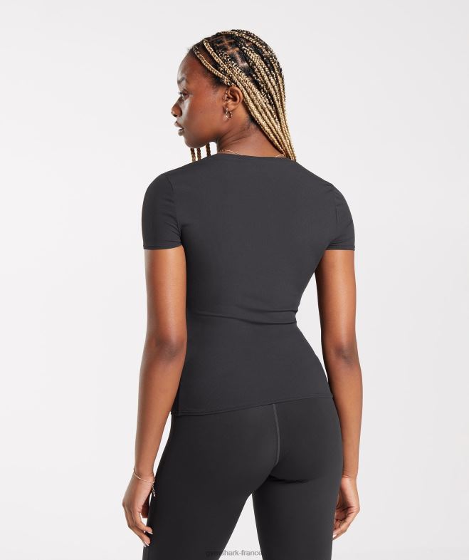 Gymshark élever le sommet noir femmes 6HF28424
