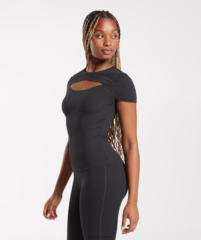 Gymshark élever le sommet noir femmes 6HF28424