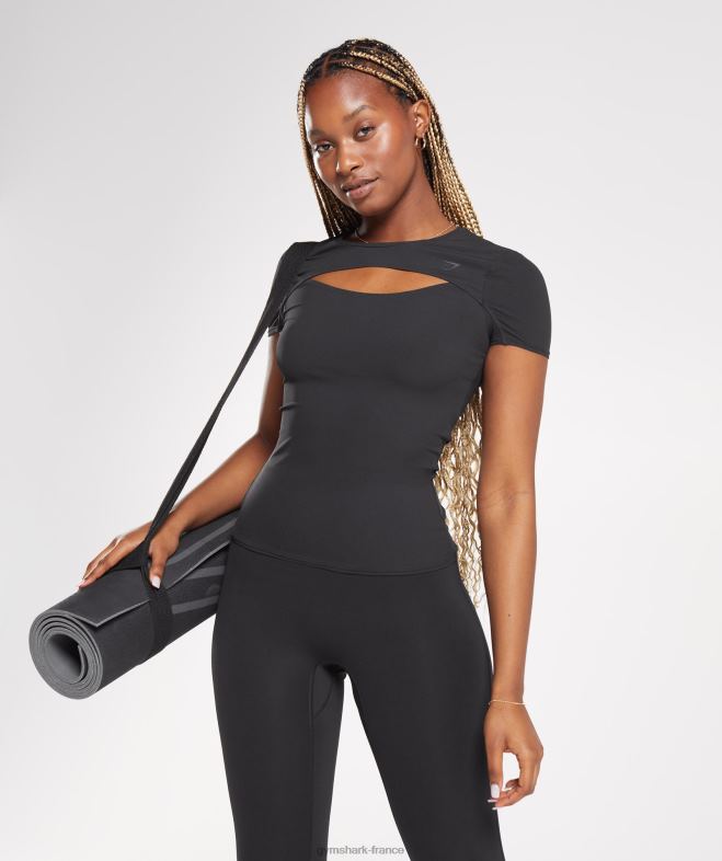 Gymshark élever le sommet noir femmes 6HF28424