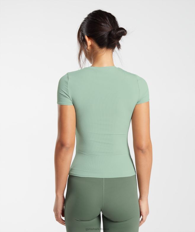 Gymshark élever le sommet vert sauge du désert femmes 6HF28445