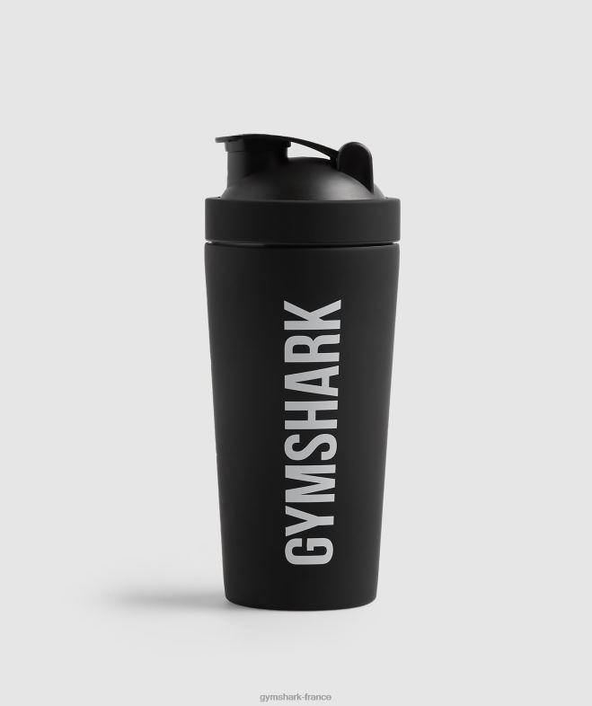 Gymshark bouteille shaker en métal mat noir unisexe 6HF281120