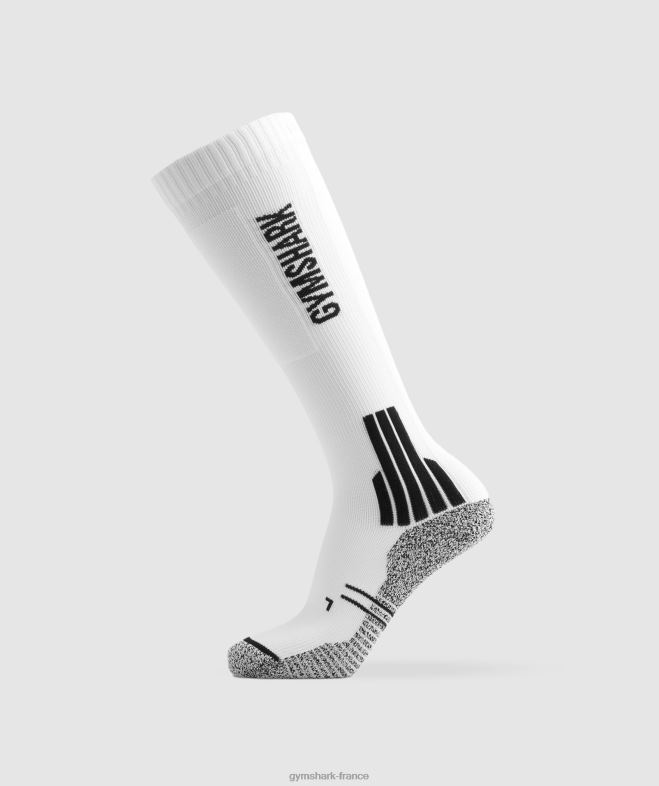 Gymshark chaussettes d'haltérophilie blanc unisexe 6HF281098