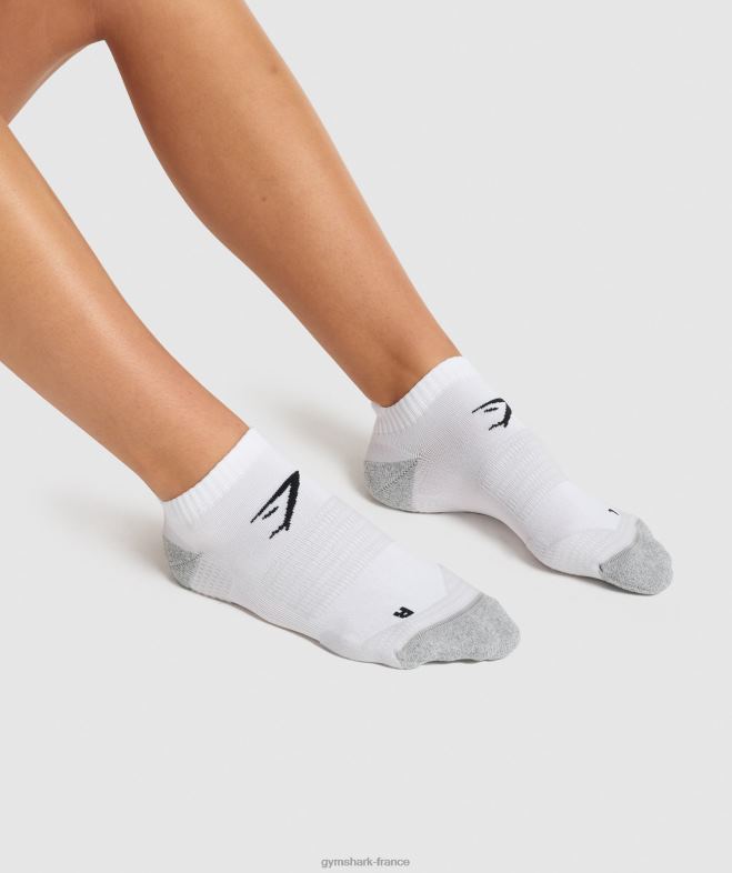 Gymshark chaussettes de performance à la cheville blanc unisexe 6HF281106