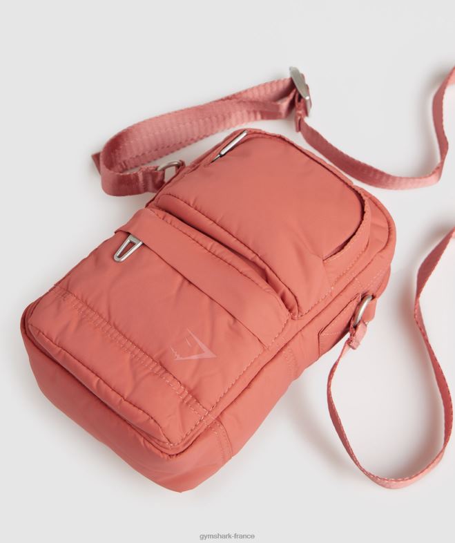 Gymshark sac à bandoulière style de vie rose terre cuite unisexe 6HF281081