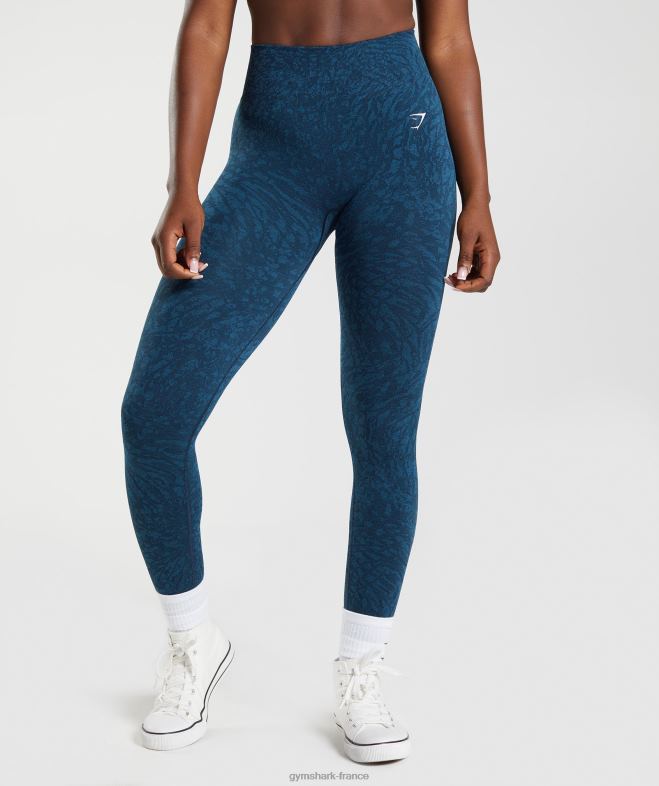 Gymshark adapter les leggings sans couture pour animaux sauvage | marine femmes 6HF28316