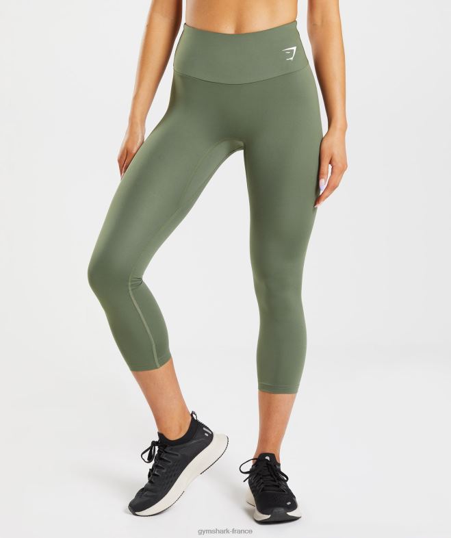 Gymshark legging d'entraînement 7/8 noyau d'olive femmes 6HF28338