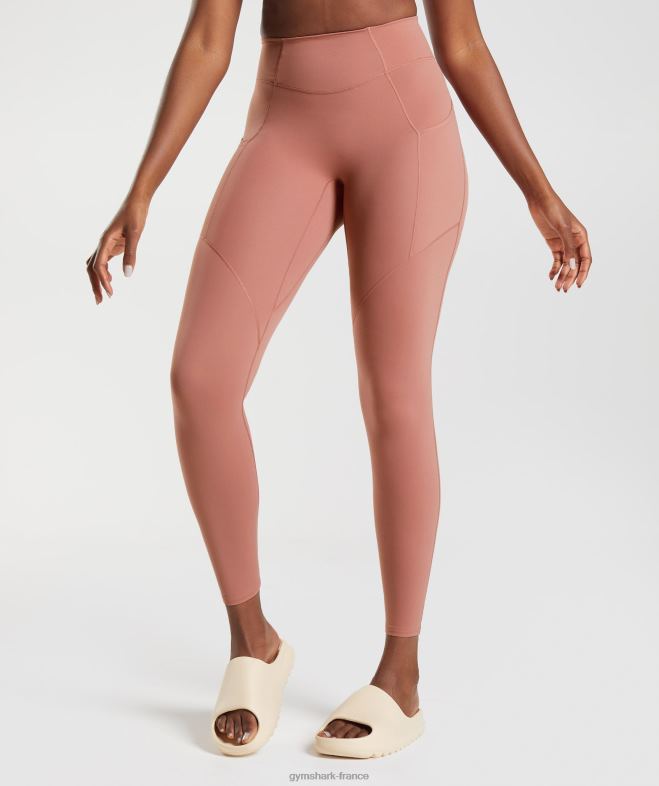 Gymshark legging à poche de tous les jours Whitney rouge canyon femmes 6HF28330