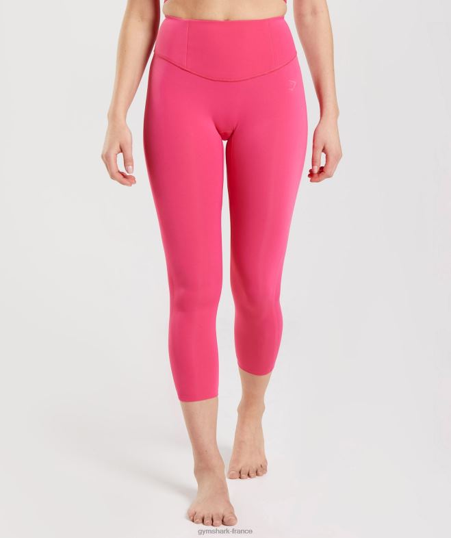 Gymshark legging studio 7/8 rose hibiscus femmes 6HF28290