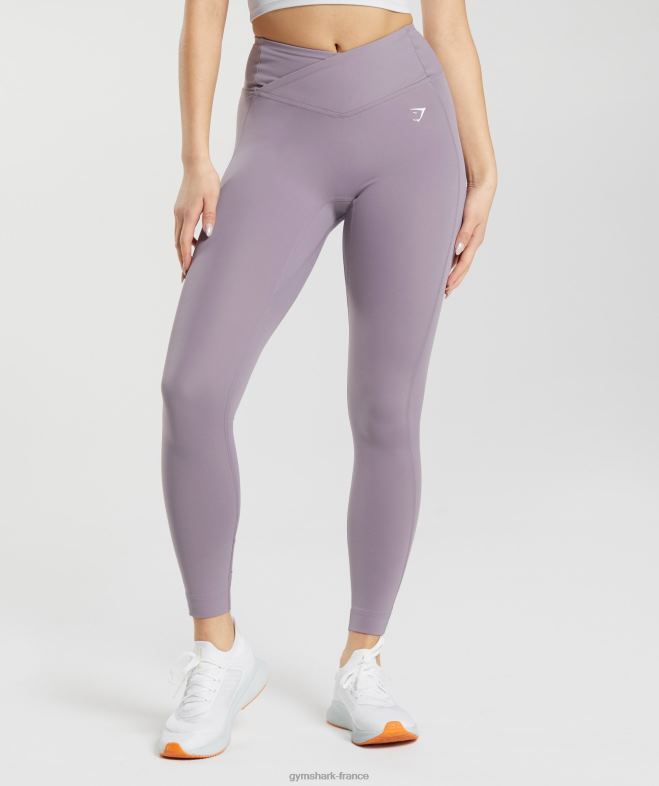Gymshark leggings croisés lavande ardoise femmes 6HF28273