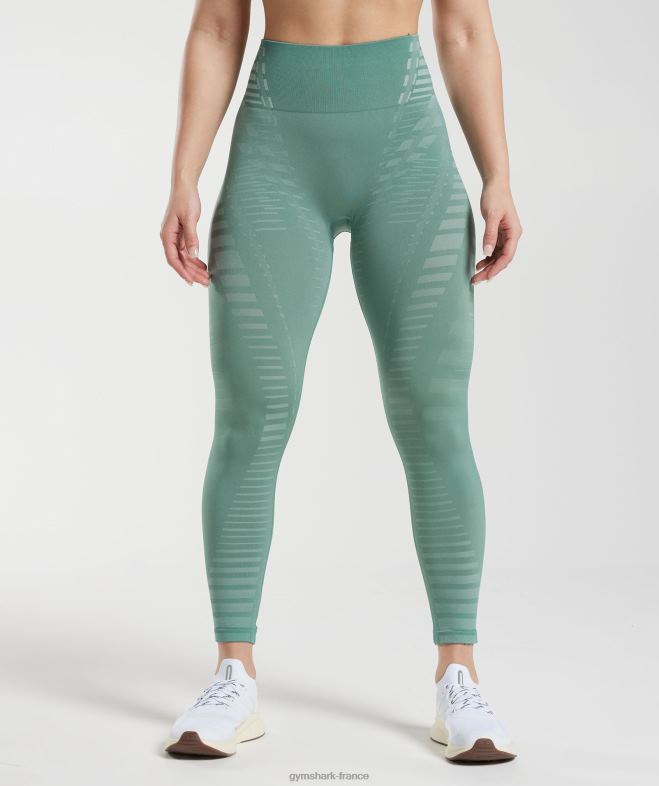 Gymshark leggings illimités sarcelle d'encre/sarcelle givrée femmes 6HF28340