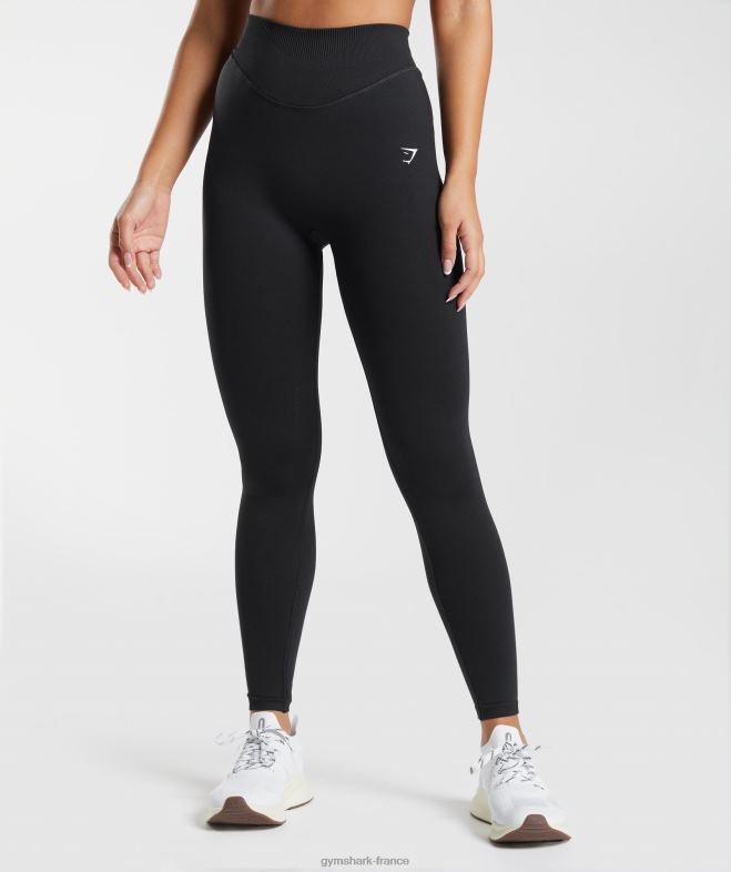 Gymshark leggings sans couture en sueur noir femmes 6HF28239