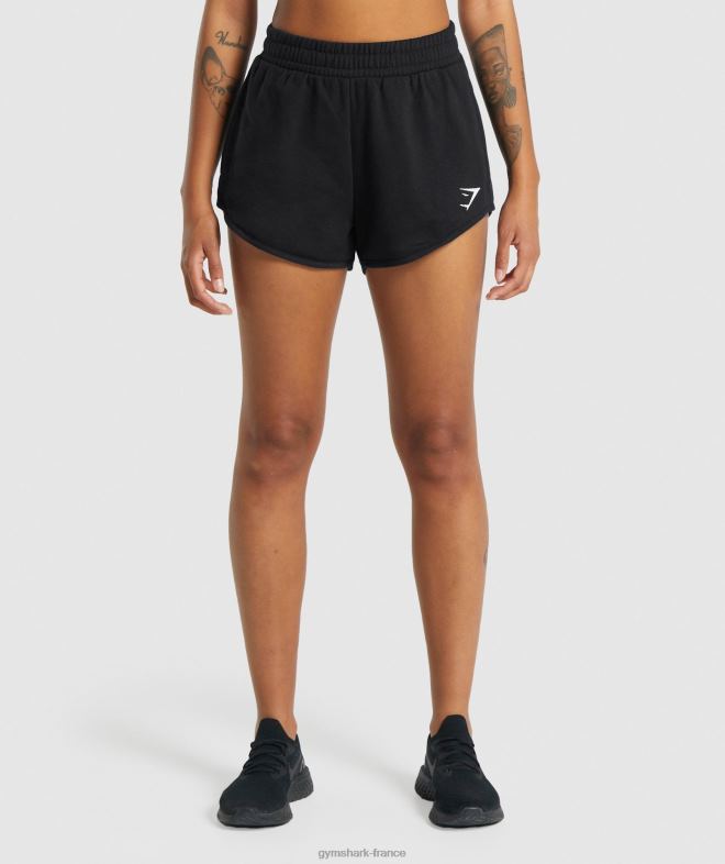 Gymshark short de survêtement d'entraînement noir femmes 6HF287