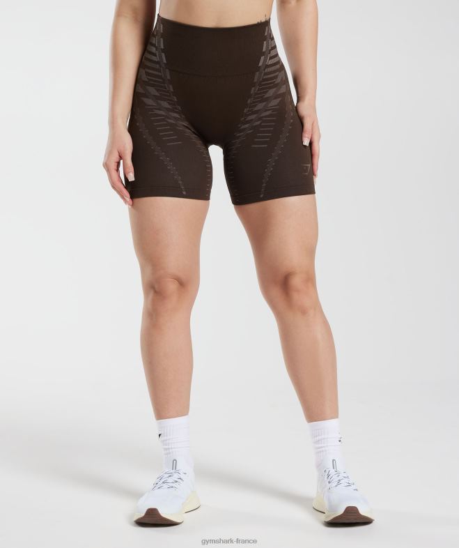 Gymshark short illimité marron archive/marron truffe femmes 6HF28111