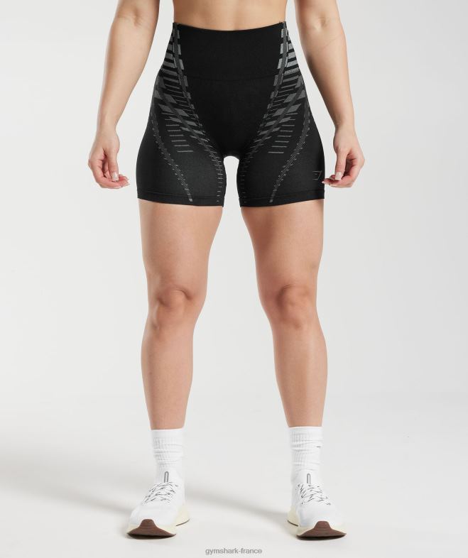 Gymshark short illimité noir/gris clair femmes 6HF28105