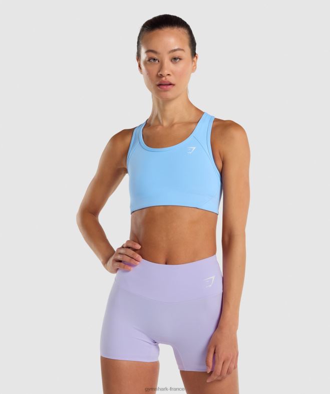 Gymshark soutien-gorge de sport essentiel à dos nageur bleu clair femmes 6HF28232