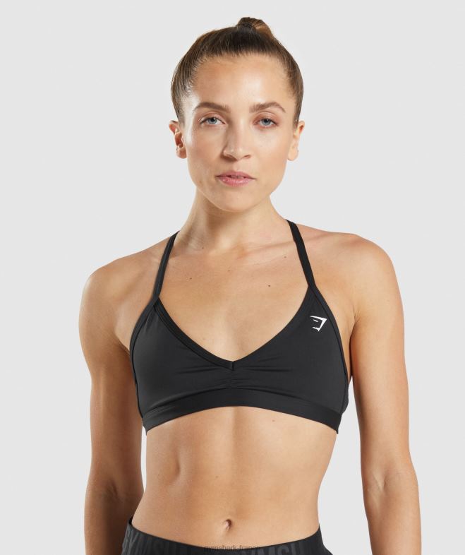 Gymshark soutien-gorge de sport minimal noir femmes 6HF28135