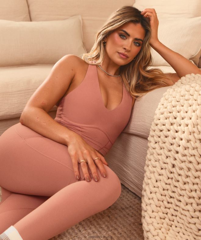 Gymshark soutien-gorge long Whitney rouge canyon femmes 6HF28201