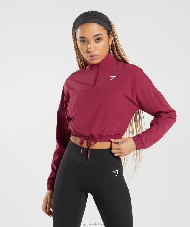Gymshark coupe-vent de sport rose cassis femmes 6HF28381