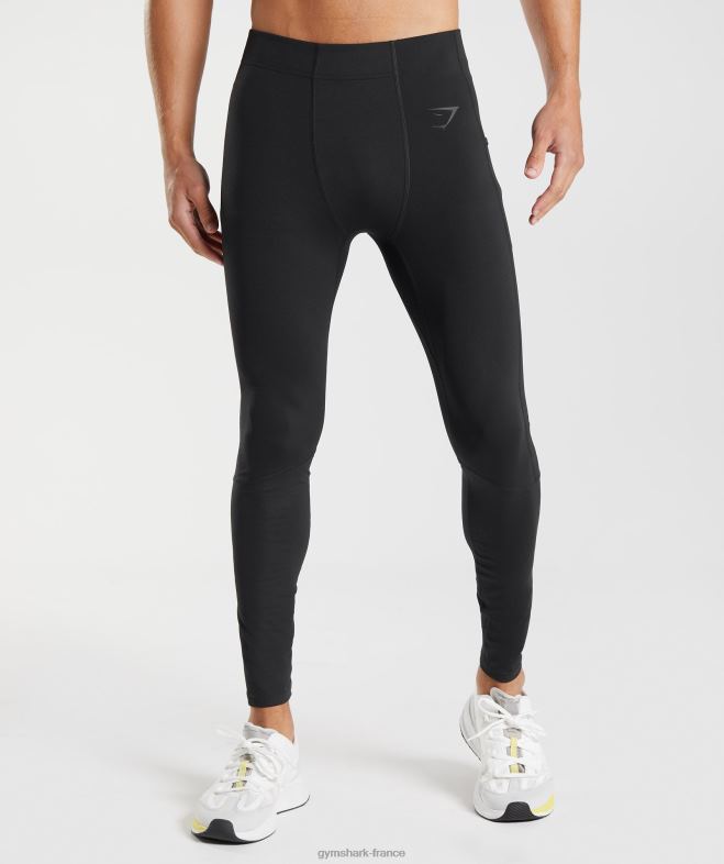 Gymshark contrôle des leggings de couche de base noir Hommes 6HF281029