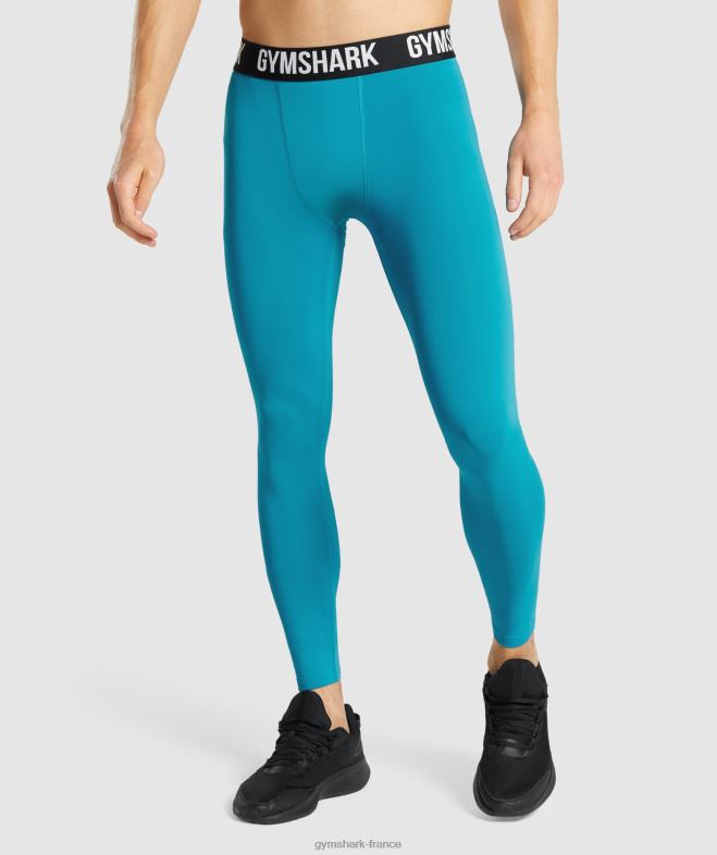 Gymshark leggings de base element bleu Hommes 6HF281043
