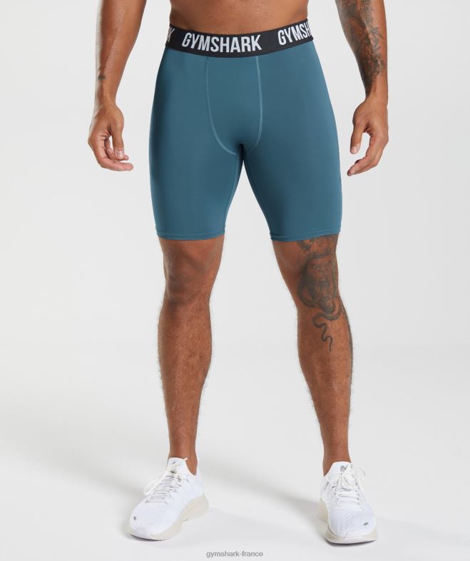 Gymshark short de base element sarcelle toscane Hommes 6HF281042