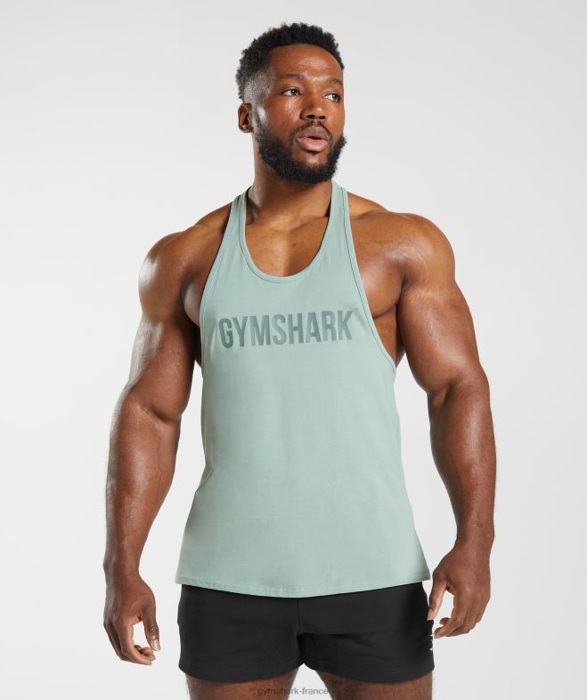 Gymshark Apollo Stringer vert sauge du désert Hommes 6HF28996