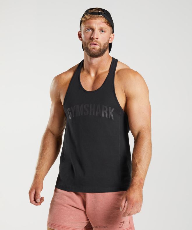 Gymshark longeron de puissance noir Hommes 6HF28987