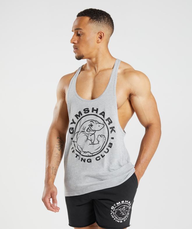 Gymshark longeron hérité chiné à noyau gris clair Hommes 6HF28999