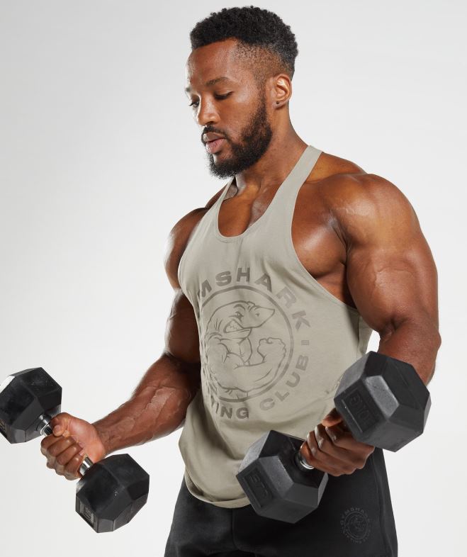 Gymshark longeron hérité marron écru Hommes 6HF281022