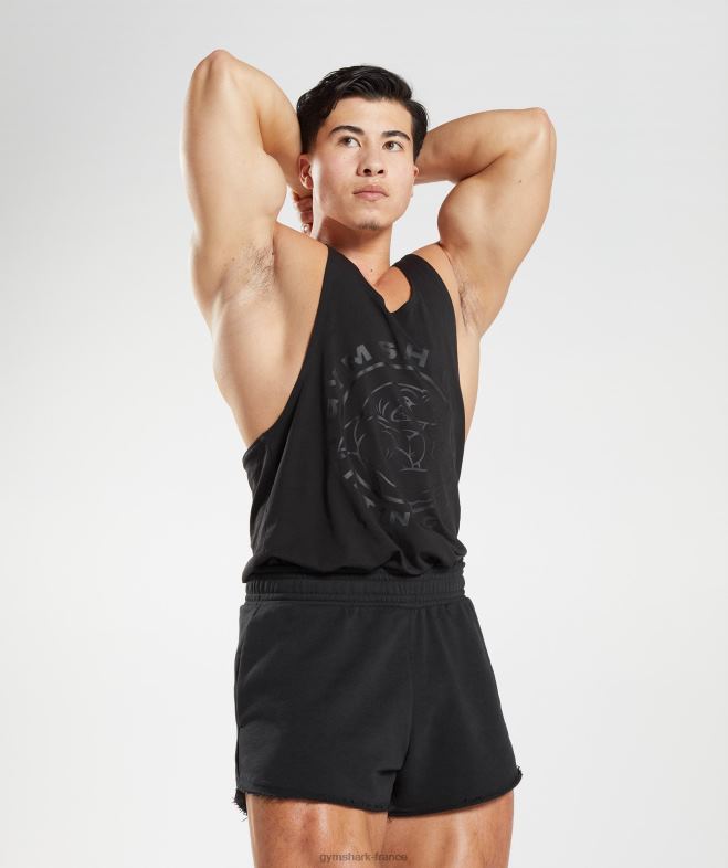 Gymshark longeron hérité noir Hommes 6HF281019