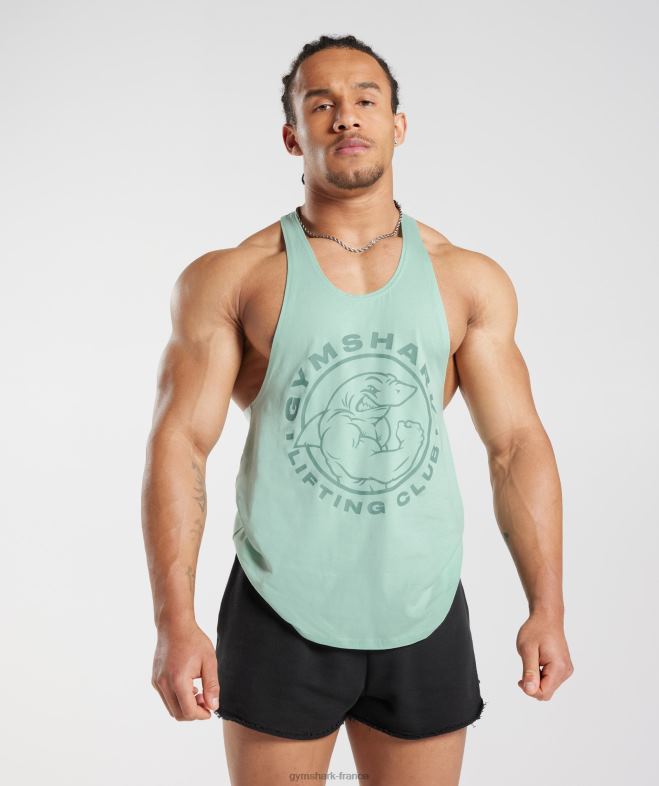 Gymshark longeron hérité vert d'eau Hommes 6HF281011