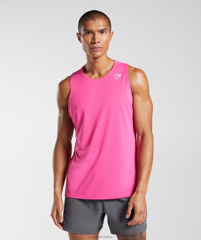 Gymshark réservoir d'arrivée fuchsia brillant Hommes 6HF28957