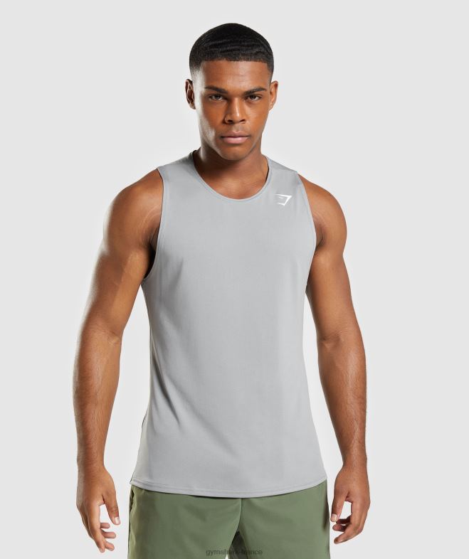 Gymshark réservoir d'arrivée gris fumé Hommes 6HF28953
