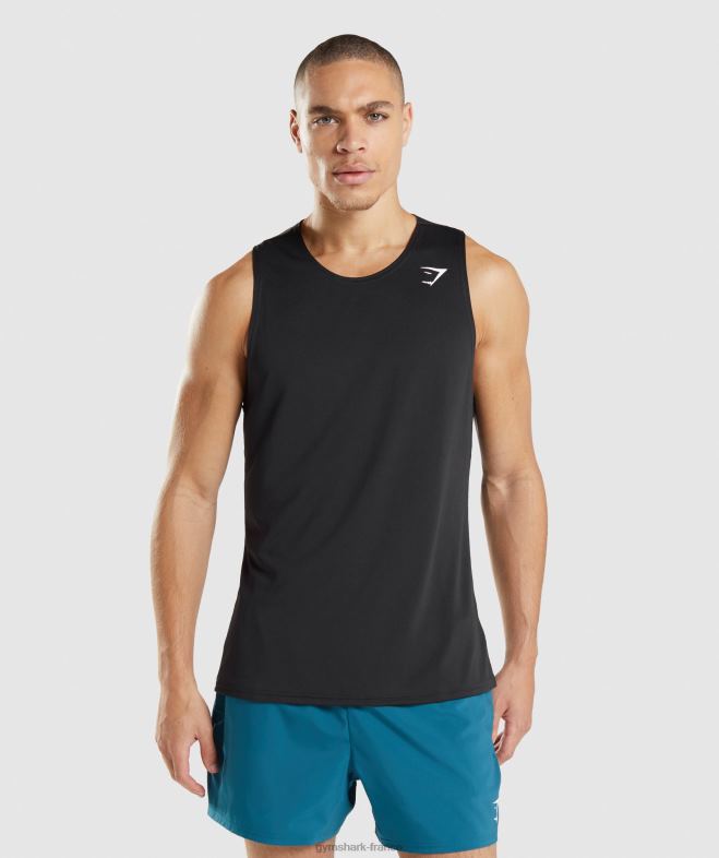 Gymshark réservoir d'arrivée noir Hommes 6HF28884