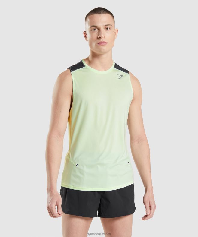 Gymshark réservoir d'évolution de vitesse concombre vert Hommes 6HF28909