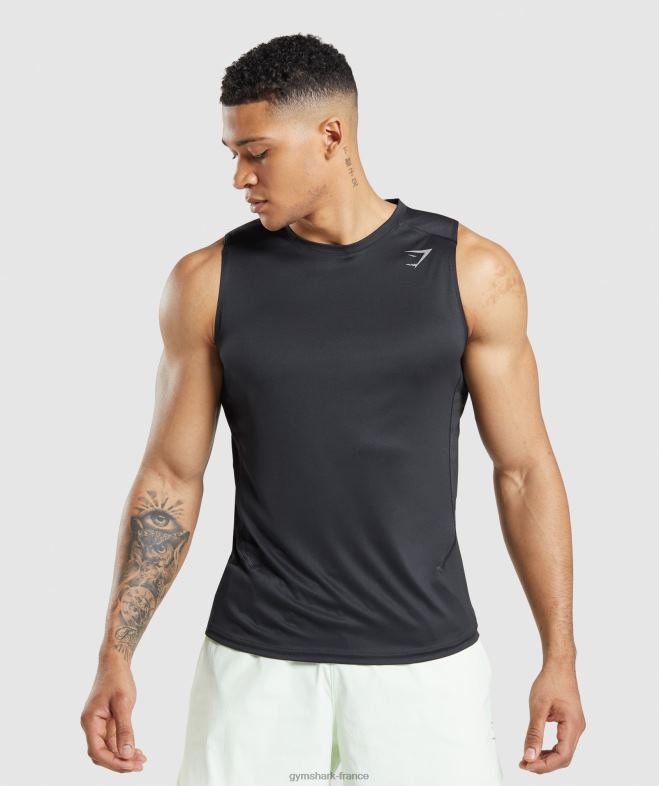 Gymshark réservoir d'évolution de vitesse noir Hommes 6HF28920