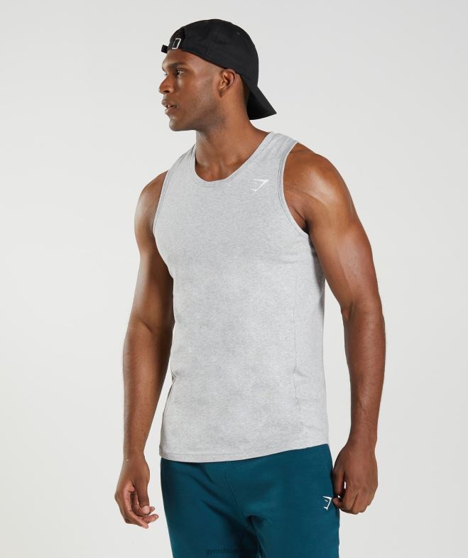 Gymshark réservoir de réaction chiné à noyau gris clair Hommes 6HF28904
