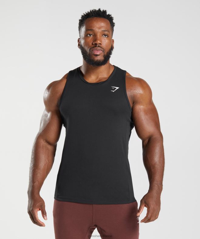 Gymshark réservoir de réaction noir Hommes 6HF28881
